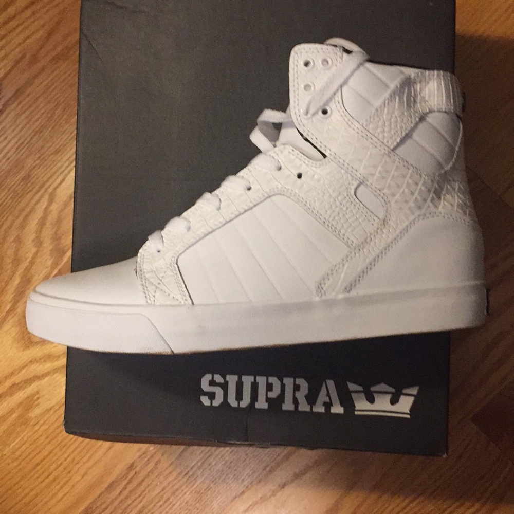 Men's Supra Skytop White Croc Size 10